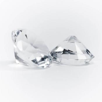 Massage diamond clear - 8 cm